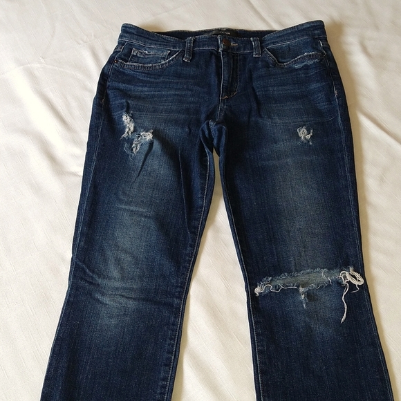Joe's Lucille Distressed Slim Blue Jeans - Picture 9 of 17